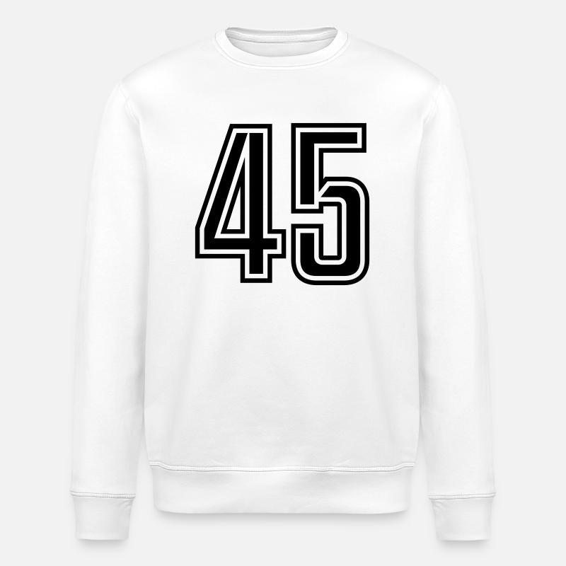 45 - Stanley/Stella ROLLER Unisex Organic Sweatshirt - white