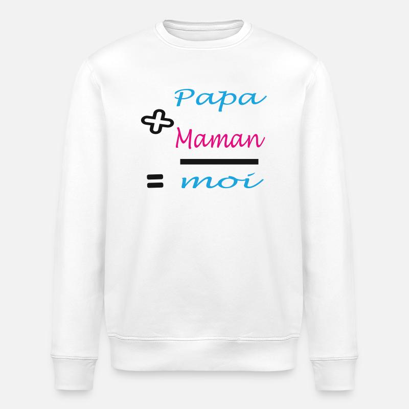 Papa plus Mama - Stanley/Stella Unisex Bio-Sweatshirt ROLLER - Weiß