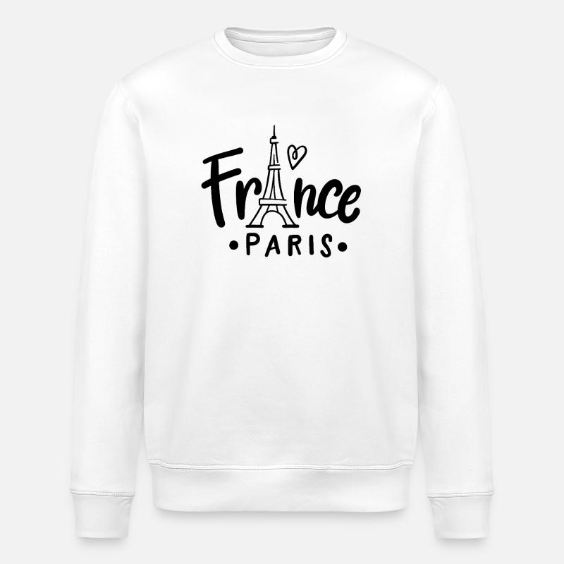 France Paris - Stanley/Stella Unisex Bio-Sweatshirt ROLLER - Weiß