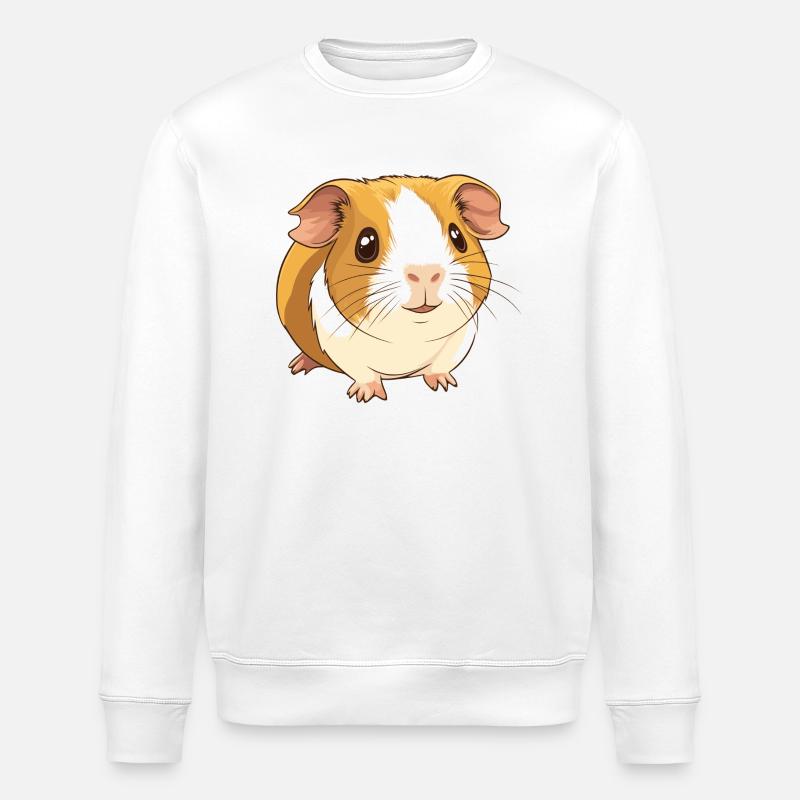 petit cochon d’Inde mignon - Sweat bio ROLLER Stanley/Stella Unisexe - blanc