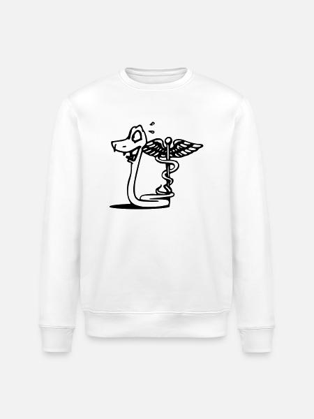 Schlange Medizin - Stanley/Stella Unisex Bio-Sweatshirt ROLLER - Weiß