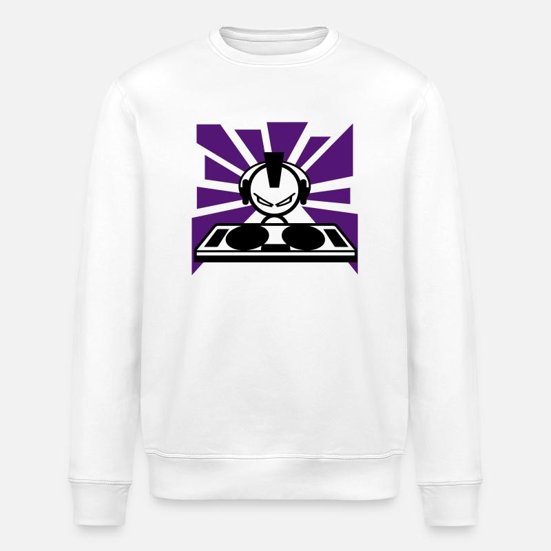 DJ - Stanley/Stella ROLLER Unisex Organic Sweatshirt - white