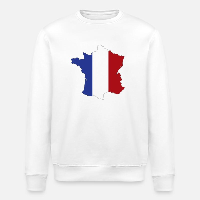 France - Stanley/Stella Unisex Bio-Sweatshirt ROLLER - Weiß