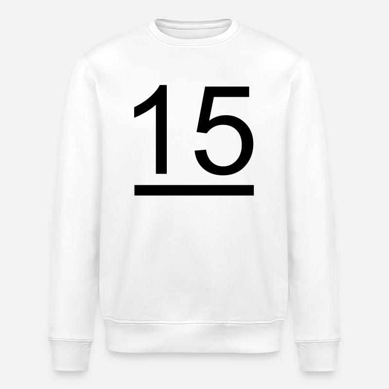 15 Meter Klasse Segelzeichen - Stanley/Stella Unisex Bio-Sweatshirt ROLLER - Weiß