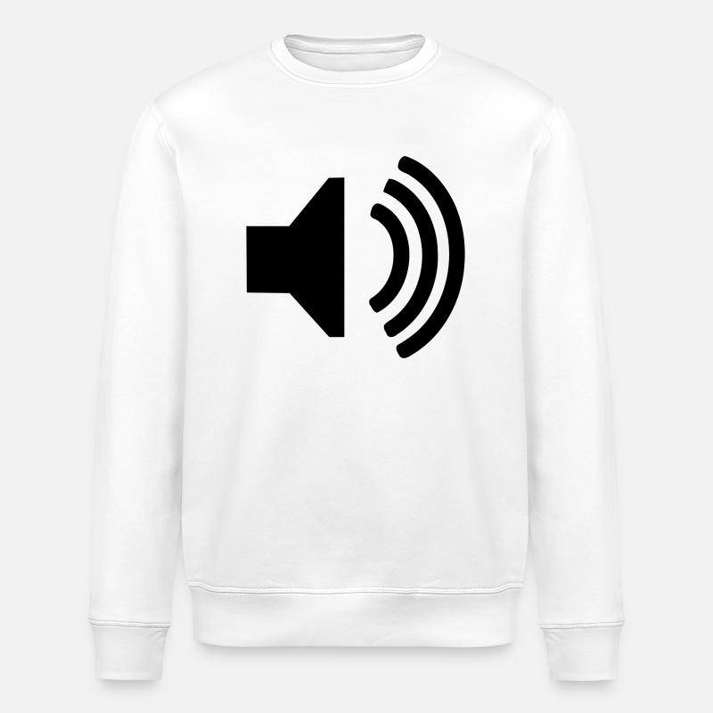 Haut-parleur - Sweat bio ROLLER Stanley/Stella Unisexe - blanc