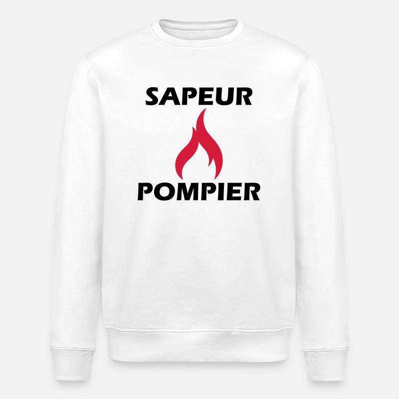 sapeur-pompier - Sweat bio ROLLER Stanley/Stella Unisexe - blanc