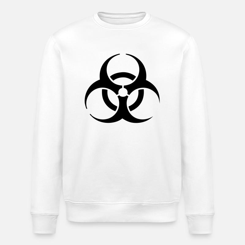hardstyle biohazard Pullover - Sweat bio ROLLER Stanley/Stella Unisexe - blanc