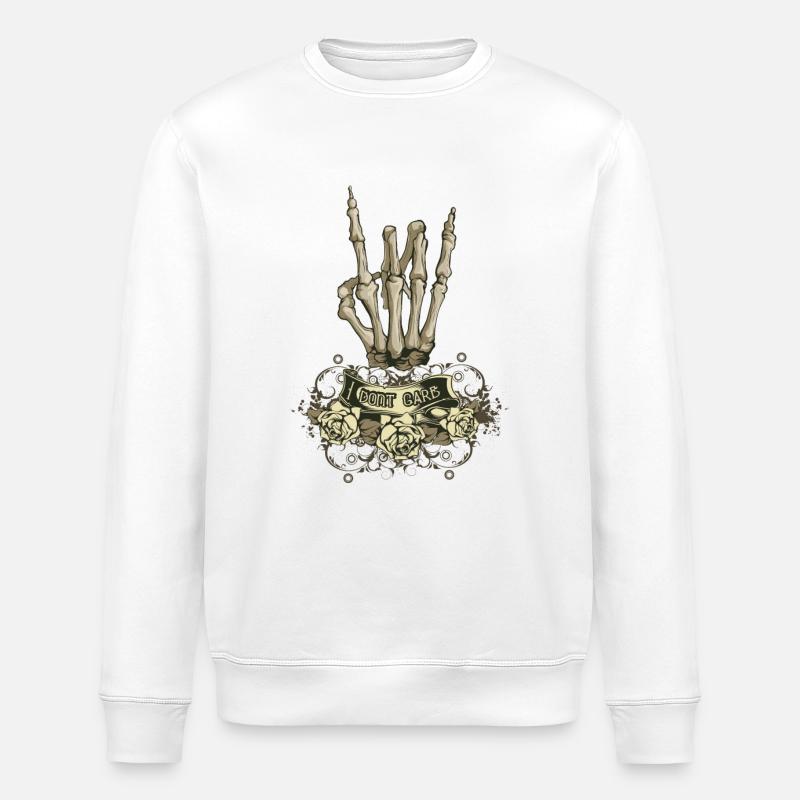 Je dnt fiche - Sweat bio ROLLER Stanley/Stella Unisexe - blanc