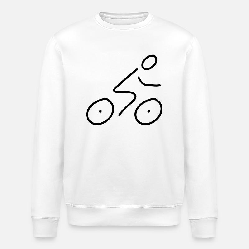 cyclisme - ligne - Sweat bio ROLLER Stanley/Stella Unisexe - blanc