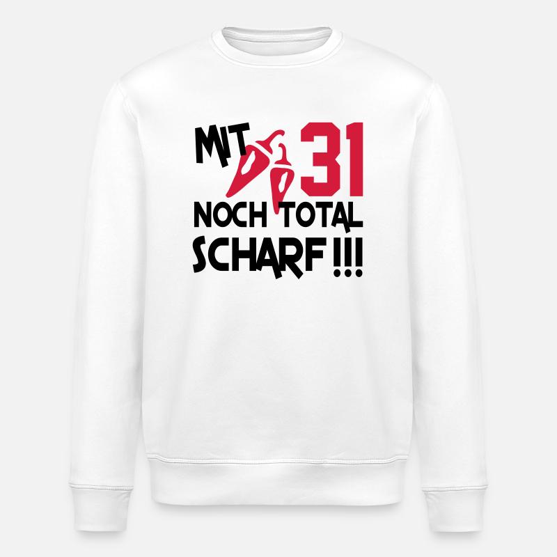 total_scharf_31 - Stanley/Stella ROLLER Unisex Organic Sweatshirt - white