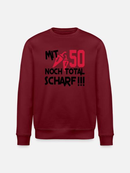 total_scharf_50 - Stanley/Stella ROLLER Unisex Organic Sweatshirt - white