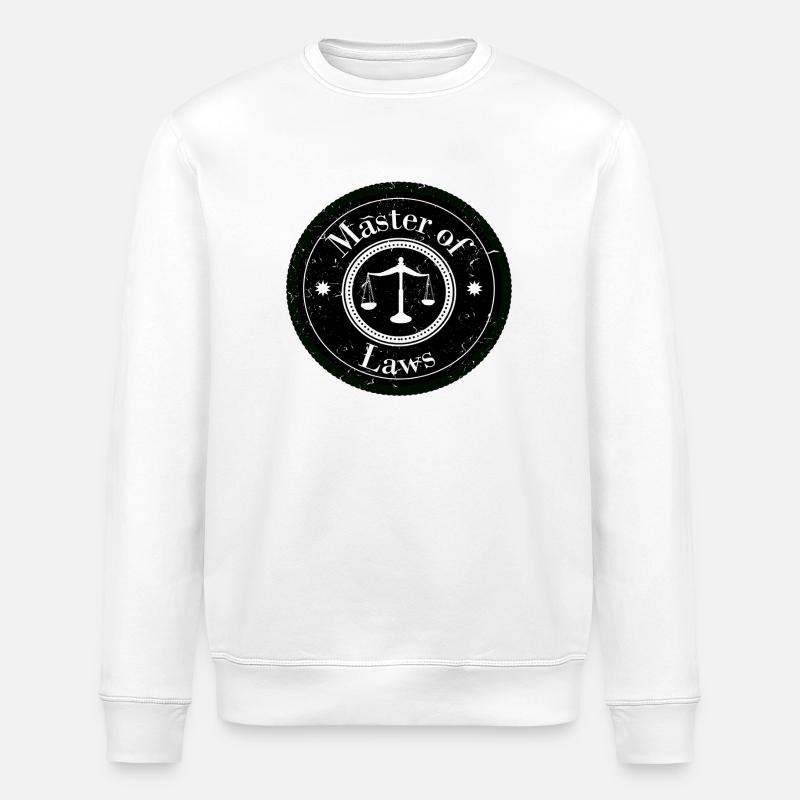 Master of Laws Logo Patch - Stanley/Stella Unisex Bio-Sweatshirt ROLLER - Weiß