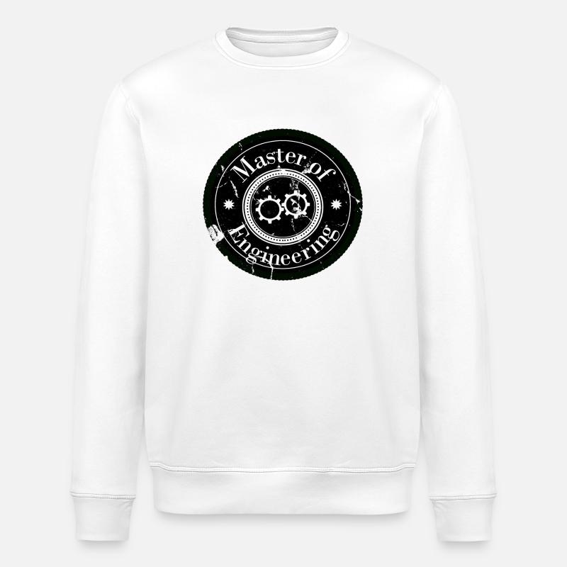 Master of Engineering Logo Patch - Stanley/Stella Unisex Bio-Sweatshirt ROLLER - Weiß