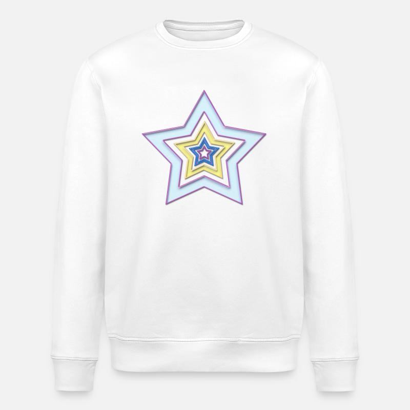 Star dans l'étoile - Sweat bio ROLLER Stanley/Stella Unisexe - blanc