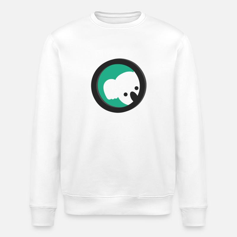 Koala IT Logo - Stanley/Stella ROLLER Unisex Organic Sweatshirt - white