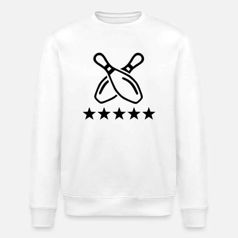 Bowling - Stanley/Stella Unisex Bio-Sweatshirt ROLLER - Weiß