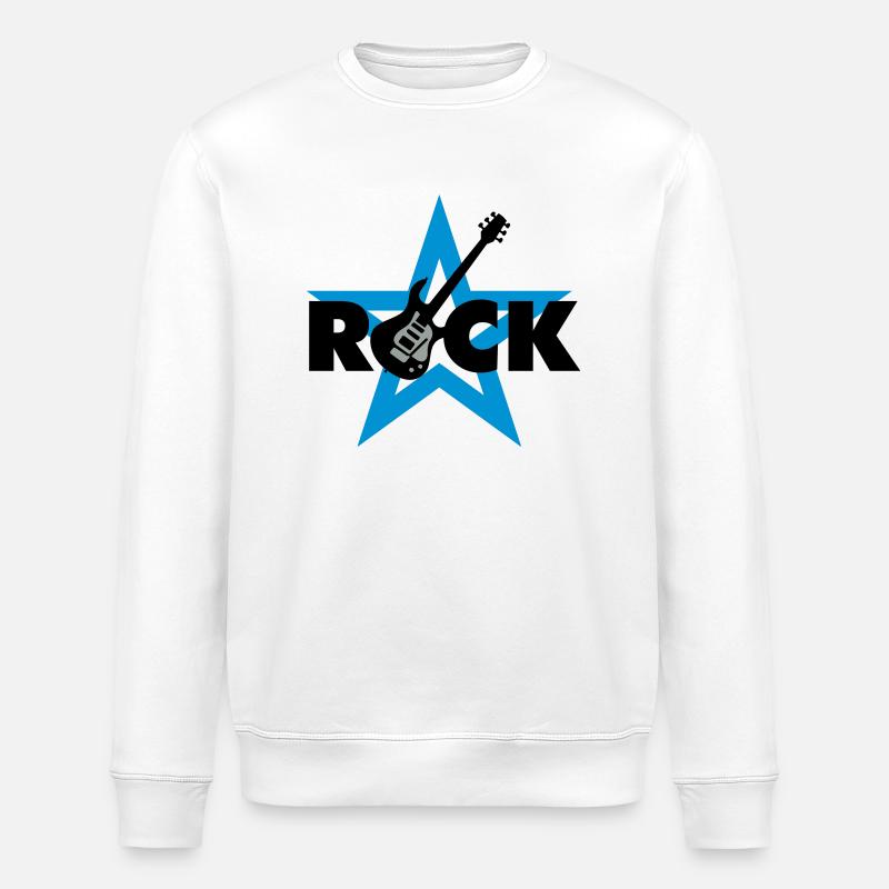 rock_star_042013_c_3c - Stanley/Stella ROLLER Unisex Organic Sweatshirt - white