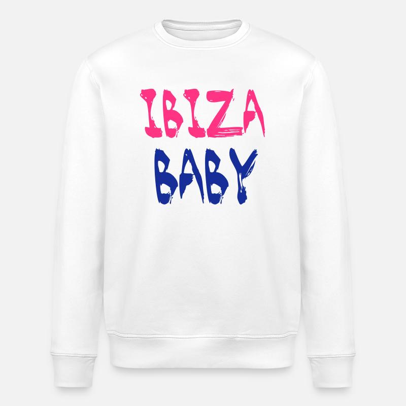 Ibiza Baby - Stanley/Stella Unisex Bio-Sweatshirt ROLLER - Weiß
