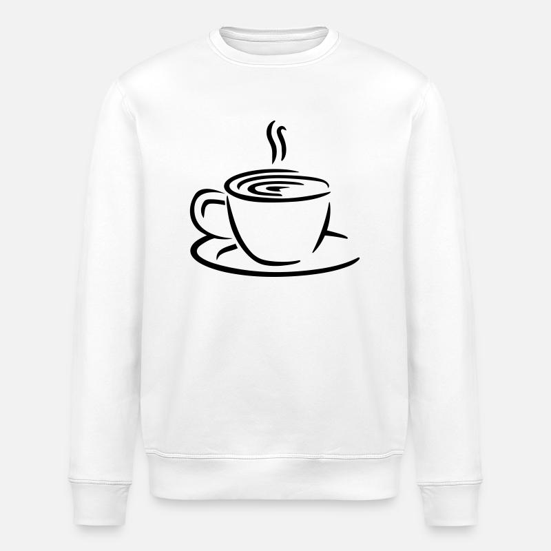 Café - Sweat bio ROLLER Stanley/Stella Unisexe - blanc