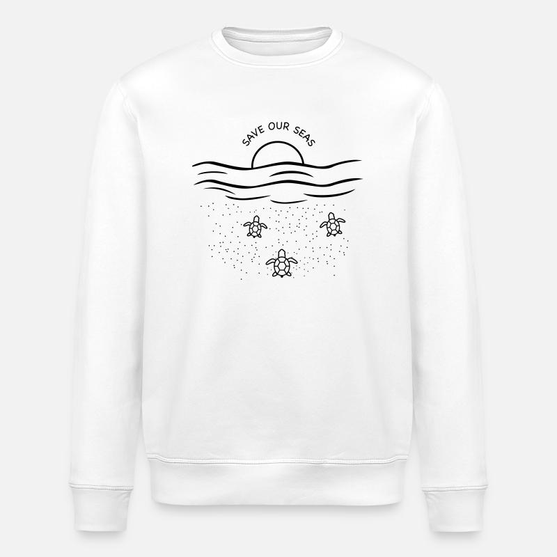 Rettet das Meer - Stanley/Stella Unisex Bio-Sweatshirt ROLLER - Weiß