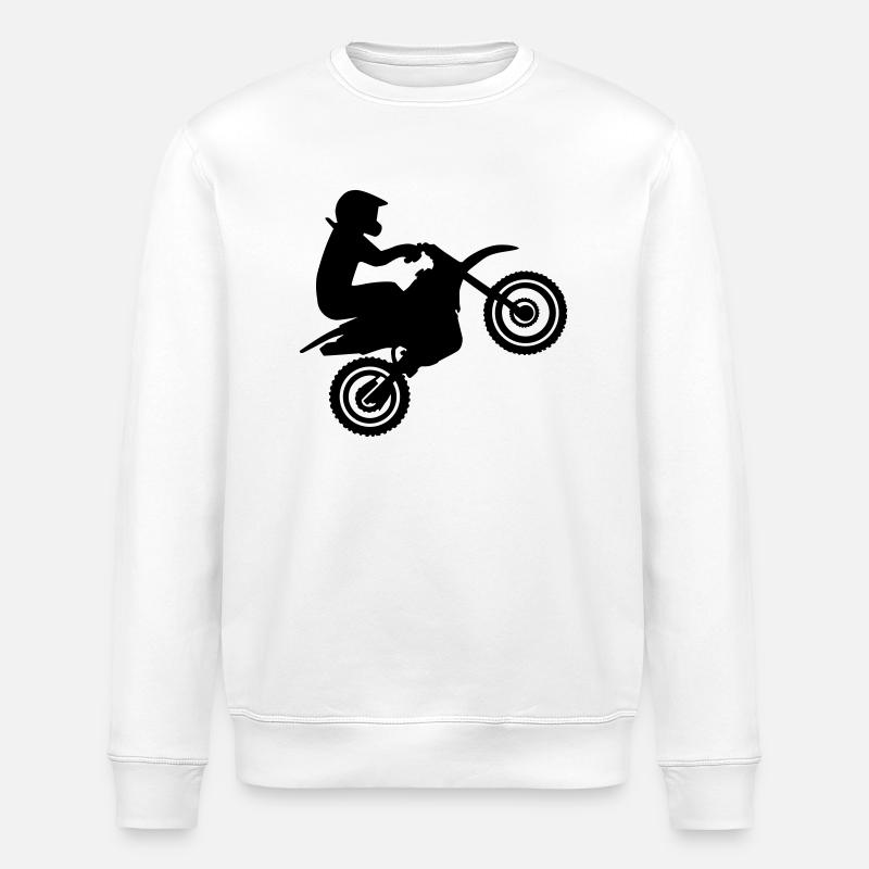 Motocross - Sweat bio ROLLER Stanley/Stella Unisexe - blanc