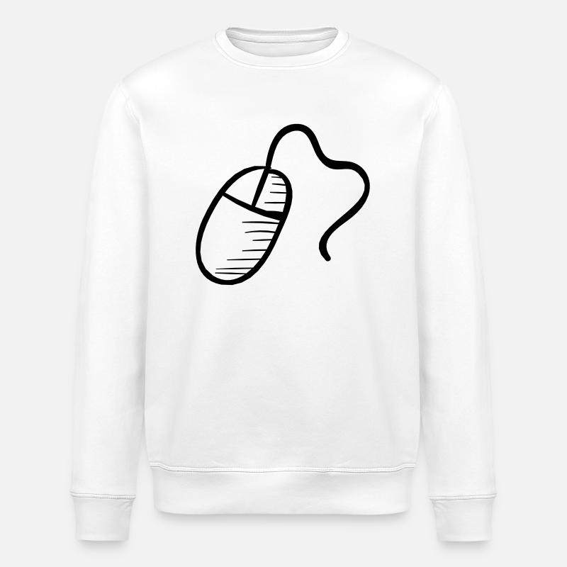 Computer Mouse - Stanley/Stella Unisex Bio-Sweatshirt ROLLER - Weiß