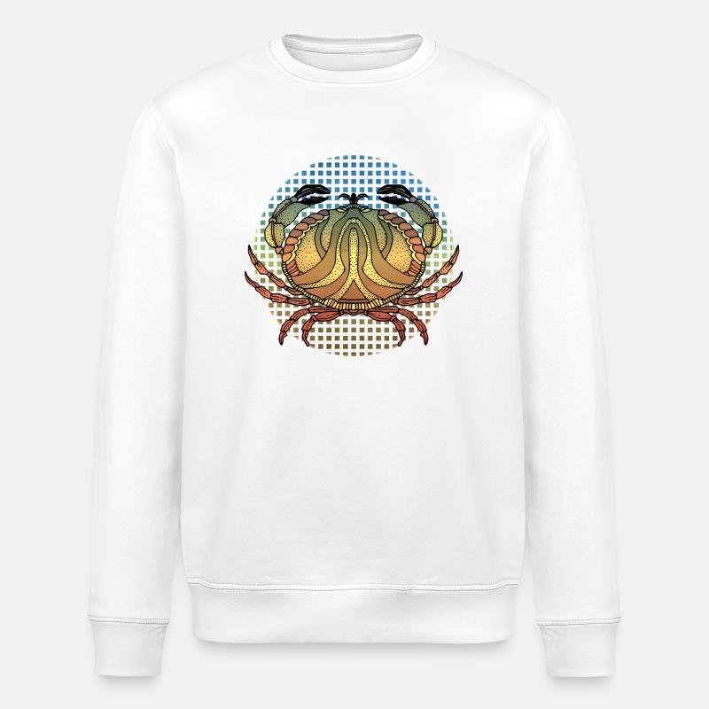 Crabe - Sweat bio ROLLER Stanley/Stella Unisexe - blanc