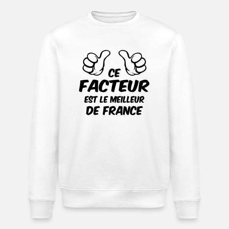 BEST FACTOR - Stanley/Stella ROLLER Unisex Organic Sweatshirt - white