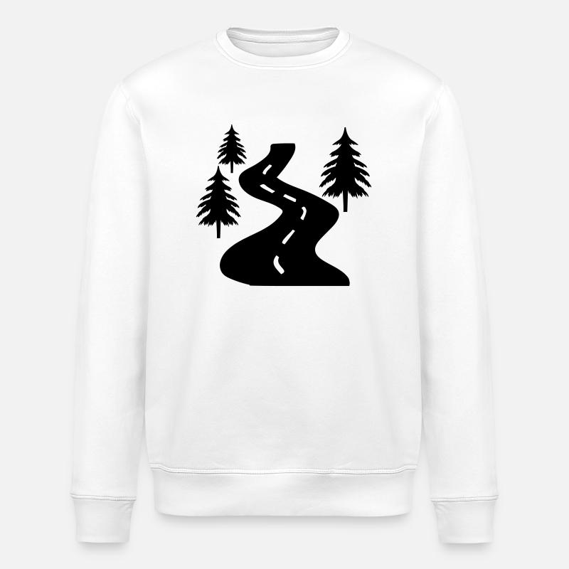 Path Trees - Stanley/Stella ROLLER Unisex Organic Sweatshirt - white