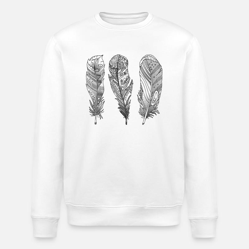 Feder - Stanley/Stella Unisex Bio-Sweatshirt ROLLER - Weiß