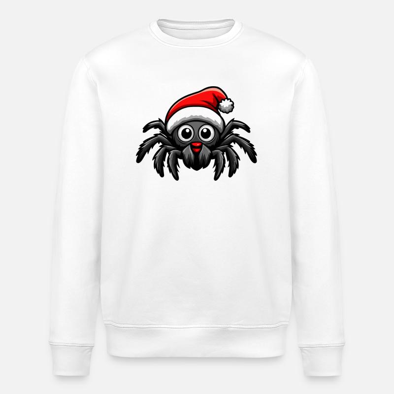 Tarentule Noël - Sweat bio ROLLER Stanley/Stella Unisexe - blanc