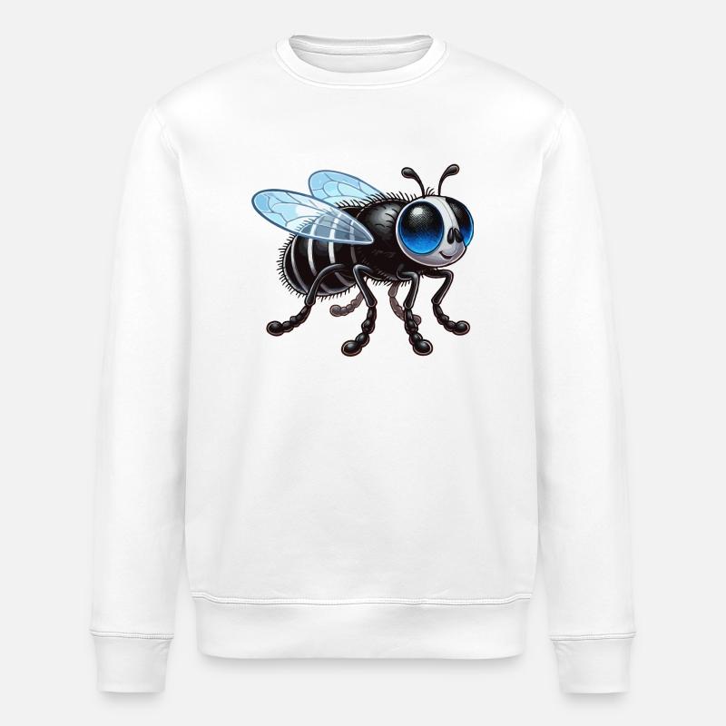 Stubenfliege - Stanley/Stella Unisex Bio-Sweatshirt ROLLER - Weiß