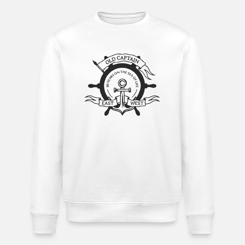 80 Jahre - Stanley/Stella Unisex Bio-Sweatshirt ROLLER - Weiß