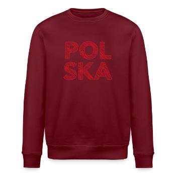 Lettrage Polska - Polen - Pologne - Sweat bio ROLLER Stanley/Stella Unisexe - blanc - Devant - Nik (191cm)