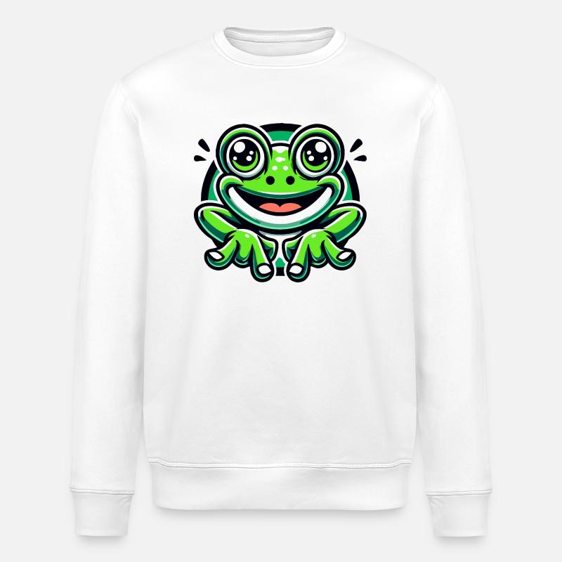 Frosch - Stanley/Stella Unisex Bio-Sweatshirt ROLLER - Weiß