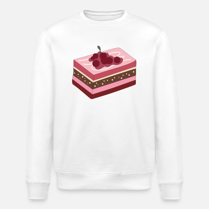 Sweets Kuchen - Stanley/Stella Unisex Bio-Sweatshirt ROLLER - Weiß