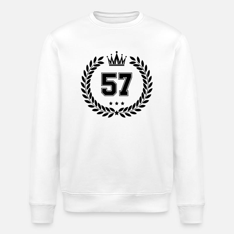 wappen 57 - Stanley/Stella Unisex Bio-Sweatshirt ROLLER - Weiß
