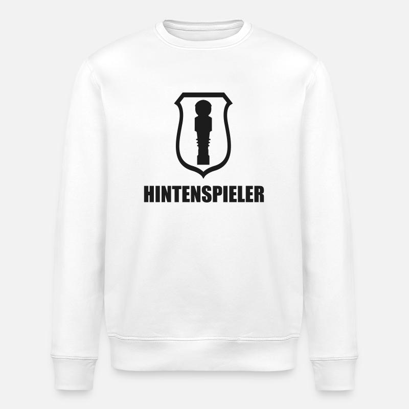 back player - Stanley/Stella ROLLER Unisex Organic Sweatshirt - white