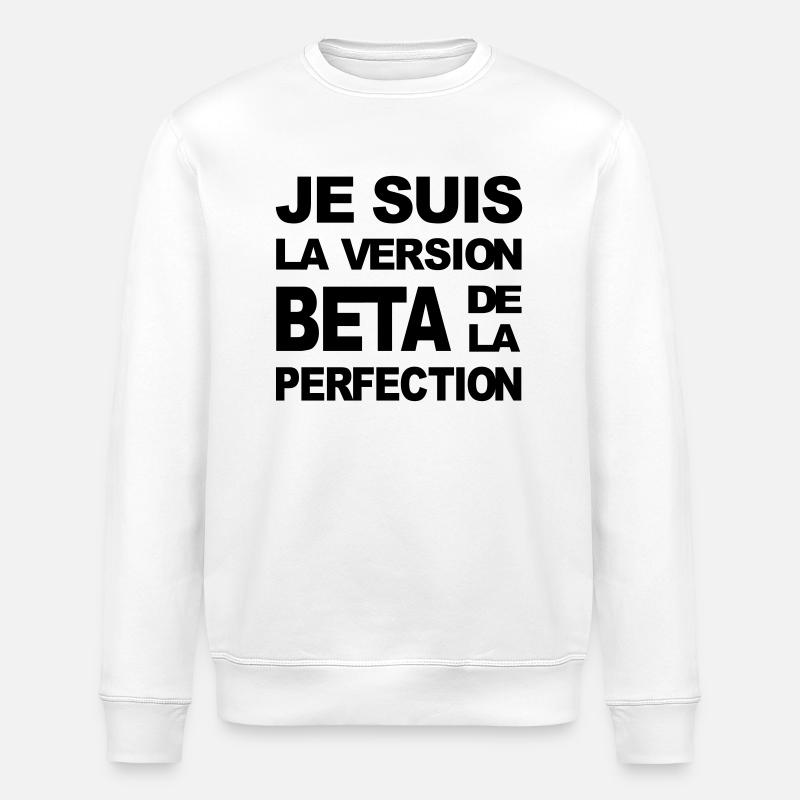 version beta perfection - Sweat bio ROLLER Stanley/Stella Unisexe - blanc