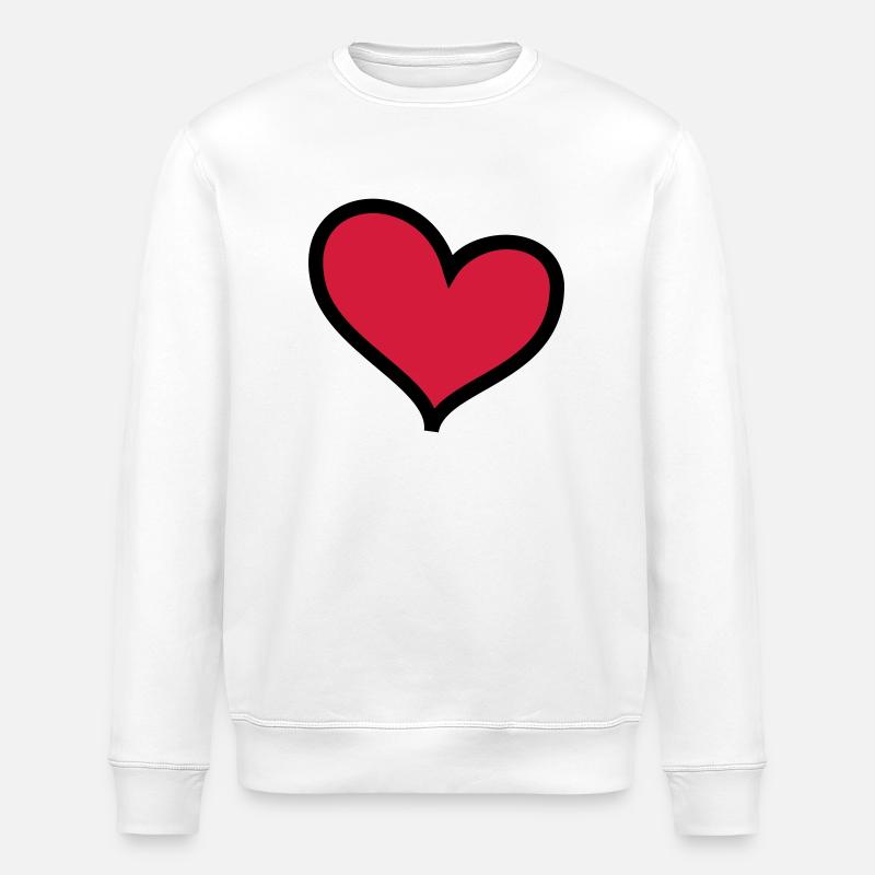 COEUR - Sweat bio ROLLER Stanley/Stella Unisexe - blanc