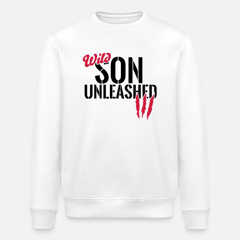 Wilder Sohn entfesselt - Stanley/Stella Unisex Bio-Sweatshirt ROLLER - Weiß