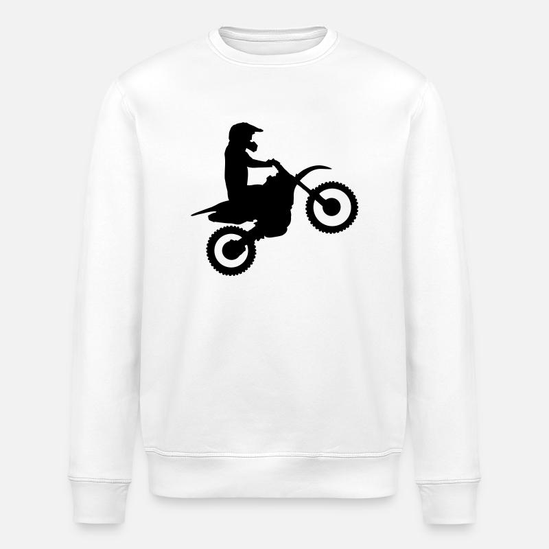 motocross - Stanley/Stella Unisex Bio-Sweatshirt ROLLER - Weiß