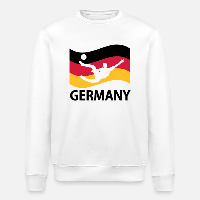 Deutschland Fußball - Stanley/Stella Unisex Bio-Sweatshirt ROLLER - Weiß
