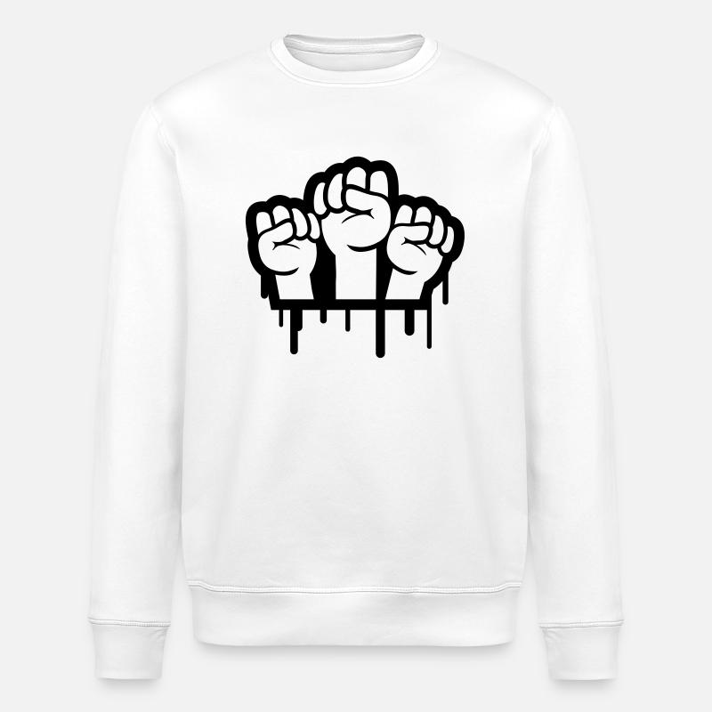 Revolution Graffiti - Stanley/Stella Unisex Bio-Sweatshirt ROLLER - Weiß