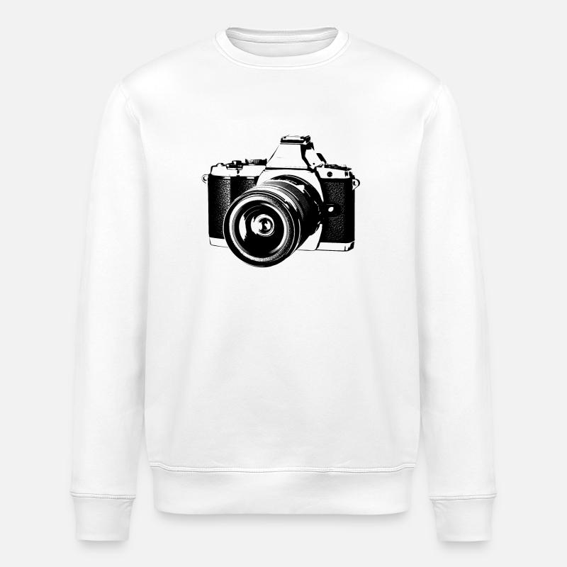camera - Stanley/Stella ROLLER Unisex Organic Sweatshirt - white