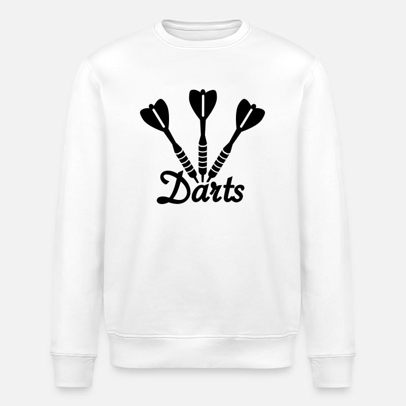 Darts - Stanley/Stella ROLLER Unisex Organic Sweatshirt - white