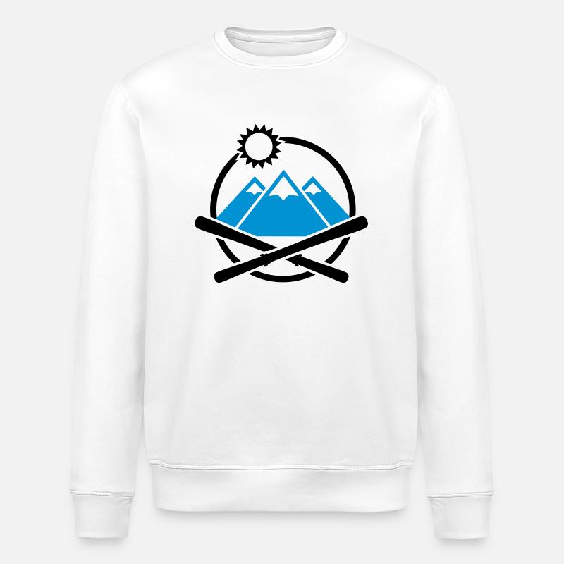 Ski - Sweat bio ROLLER Stanley/Stella Unisexe - blanc