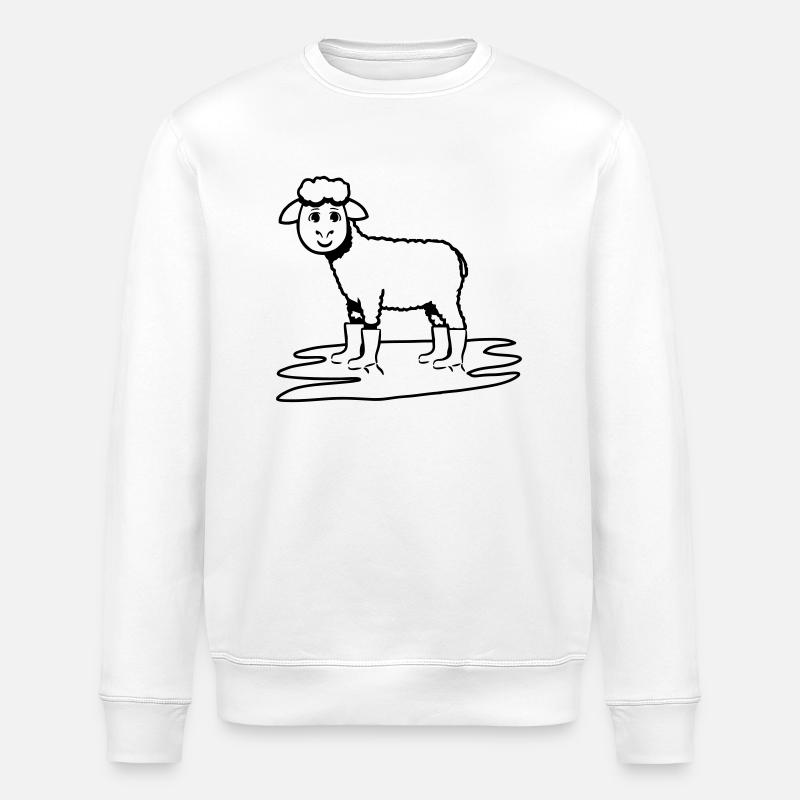 MOUTONS GUMBOOTS - Sweat bio ROLLER Stanley/Stella Unisexe - blanc