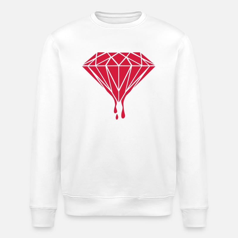 Diamond - Stanley/Stella Unisex Bio-Sweatshirt ROLLER - Weiß