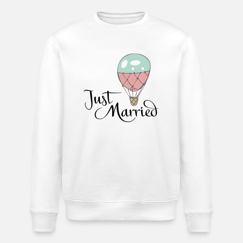 Hochzeit - Stanley/Stella Unisex Bio-Sweatshirt ROLLER - Weiß